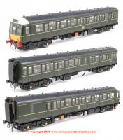 1176 Heljan Class 117 3 Car DMU - BR Green with small yellow panels